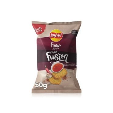Lays Forno Fusion Chilli And Cheese, 50Gm, 12 Pieces Per Carton